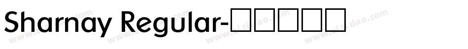 Sharnay Regular字体转换